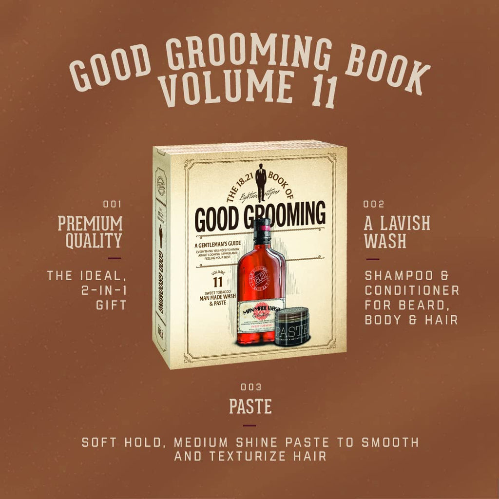 18.21 Man Made Men's Book of Good Grooming Gift Set