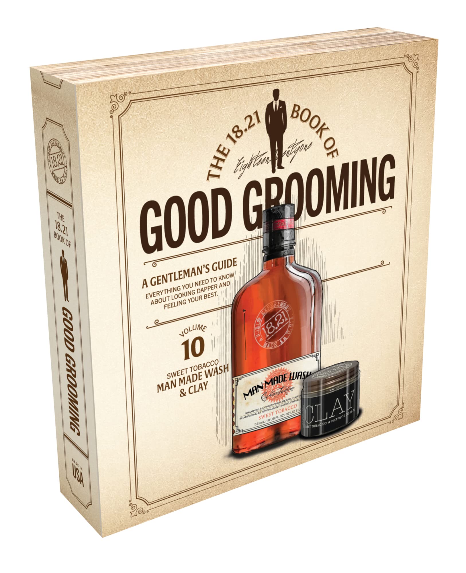 18.21 Man Made Men's Book of Good Grooming Gift Set