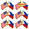 6/12/50/100 Pack-American Philippines Friendship Flag Pins Bulk -1.5”