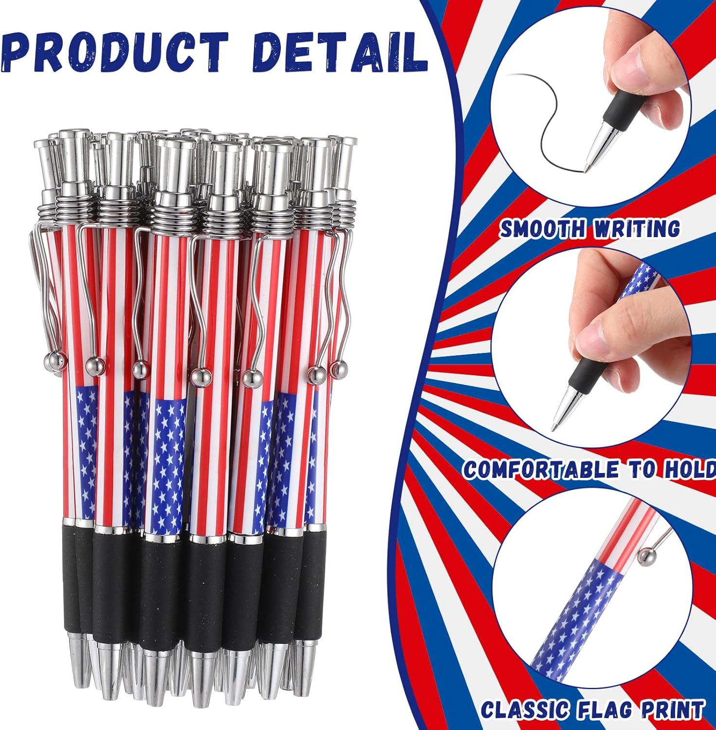400pcs American Patriotic Gift Bulk USA Patriotic Pens American Flag Lapel Pins Bracelets Organza Gift Bag Set for Veterans Day Independence July 4th Memorial Day Supplies(Basic)