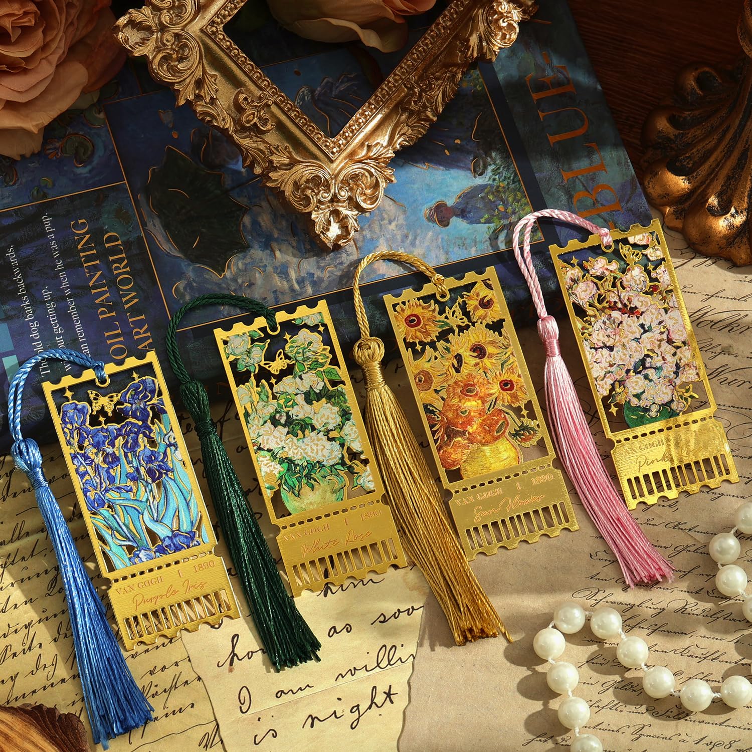 6 Pcs Silver Metal Bookmarks, Elegant Statue of Liberty America Famous Landmark Building Theme Bookmark for Women, USA Commemorate Bookmark Gift for Book Lovers Writers Readers Girls Teenage Children