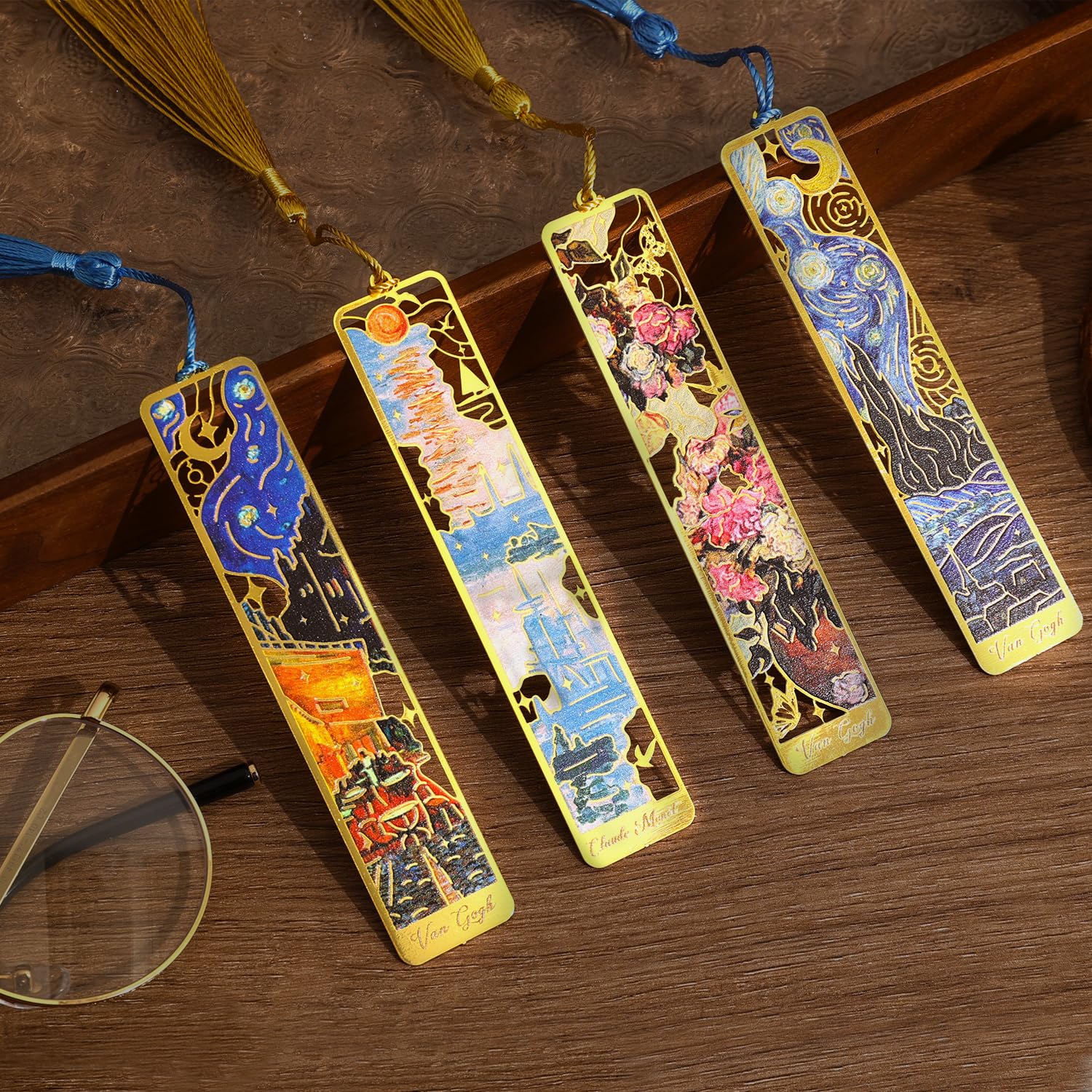 6 Pcs Silver Metal Bookmarks, Elegant Statue of Liberty America Famous Landmark Building Theme Bookmark for Women, USA Commemorate Bookmark Gift for Book Lovers Writers Readers Girls Teenage Children