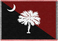 Pure Country Weavers South Carolina State Flag Blanket - Palmetto Moon Garnet and Black - Gift Tapestry Throw Woven from Cotton - Made in The USA (72x54)
