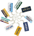 Generic All US State License Plate Keychain Personalized Set