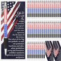 300 Sets Veterans Day Gifts Bulk American Flag Ballpoint Pens USA Patriotic Themed Black Ink Retractable Pen Stars Stripes Bookmarks Cards Stationery for Home Office Party Supplies Souvenirs