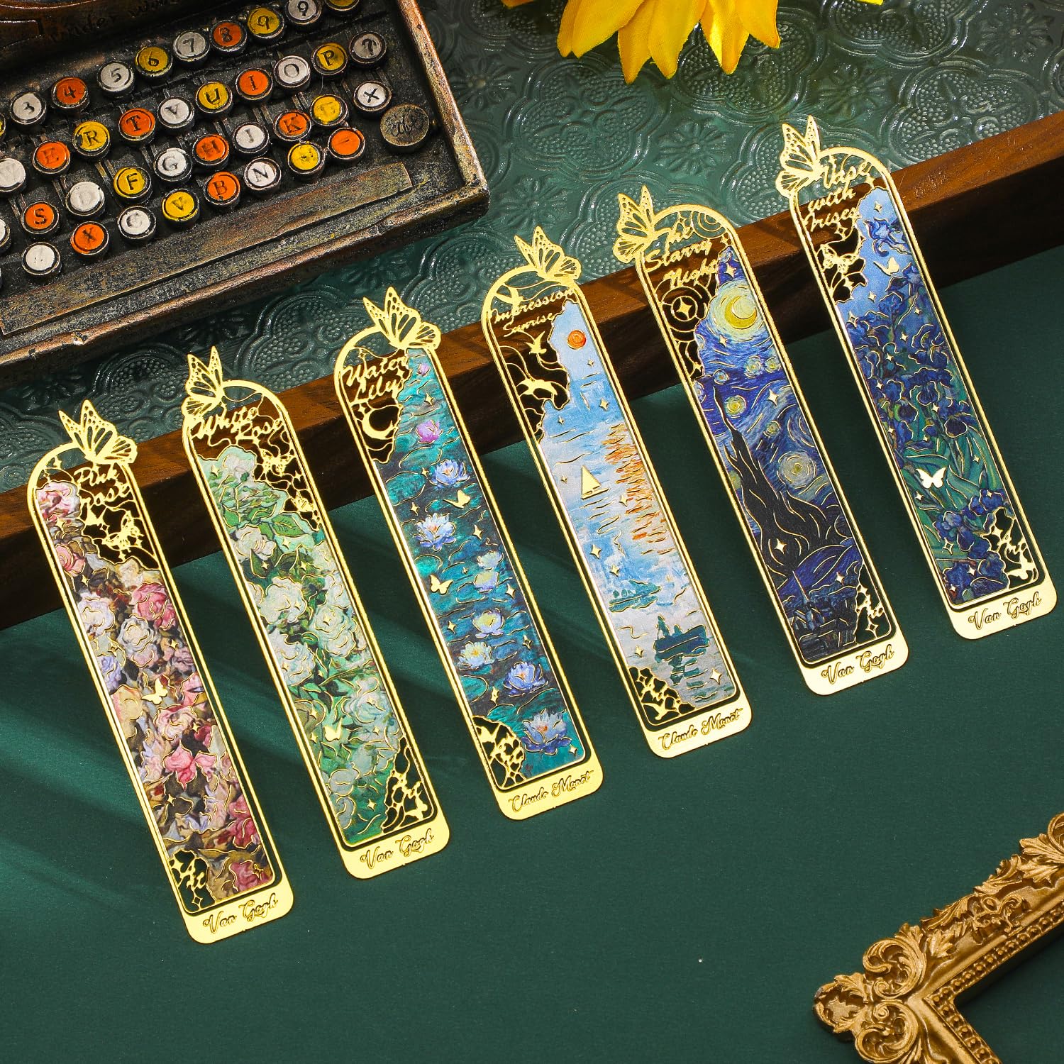 6 Pcs Silver Metal Bookmarks, Elegant Statue of Liberty America Famous Landmark Building Theme Bookmark for Women, USA Commemorate Bookmark Gift for Book Lovers Writers Readers Girls Teenage Children