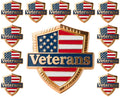 12/25/50/100 pieces United States Veterans pin USA Enamel Veteran’s Day Memorial Patriotism Lapel Pin US American patriotic U.S. military Soldier Veteran brooch pins Souvenir Gift badge bulk