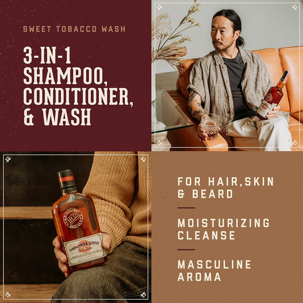 18.21 Man Made Men's Book of Good Grooming Gift Set