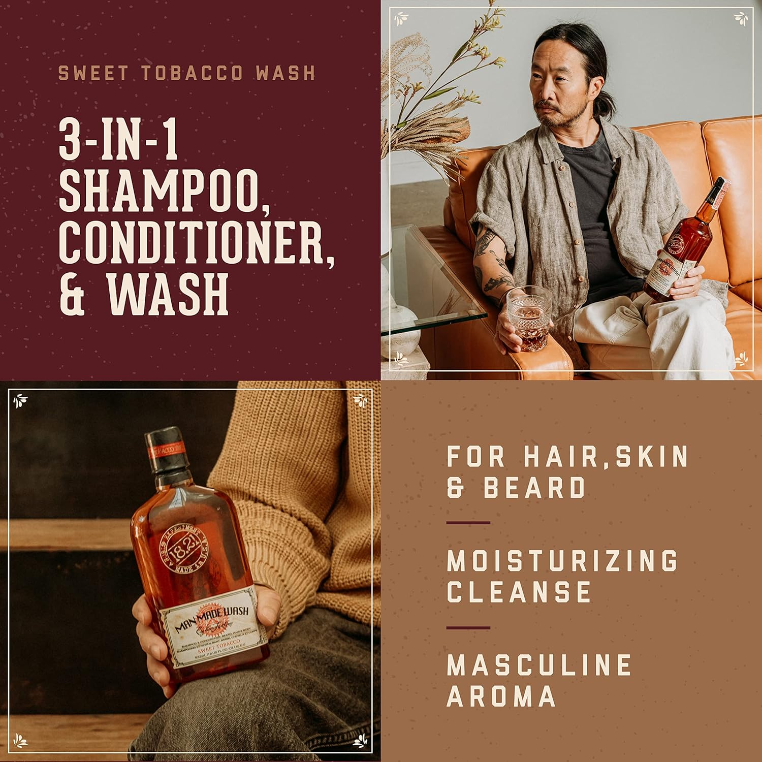 18.21 Man Made Men's Book of Good Grooming Gift Set